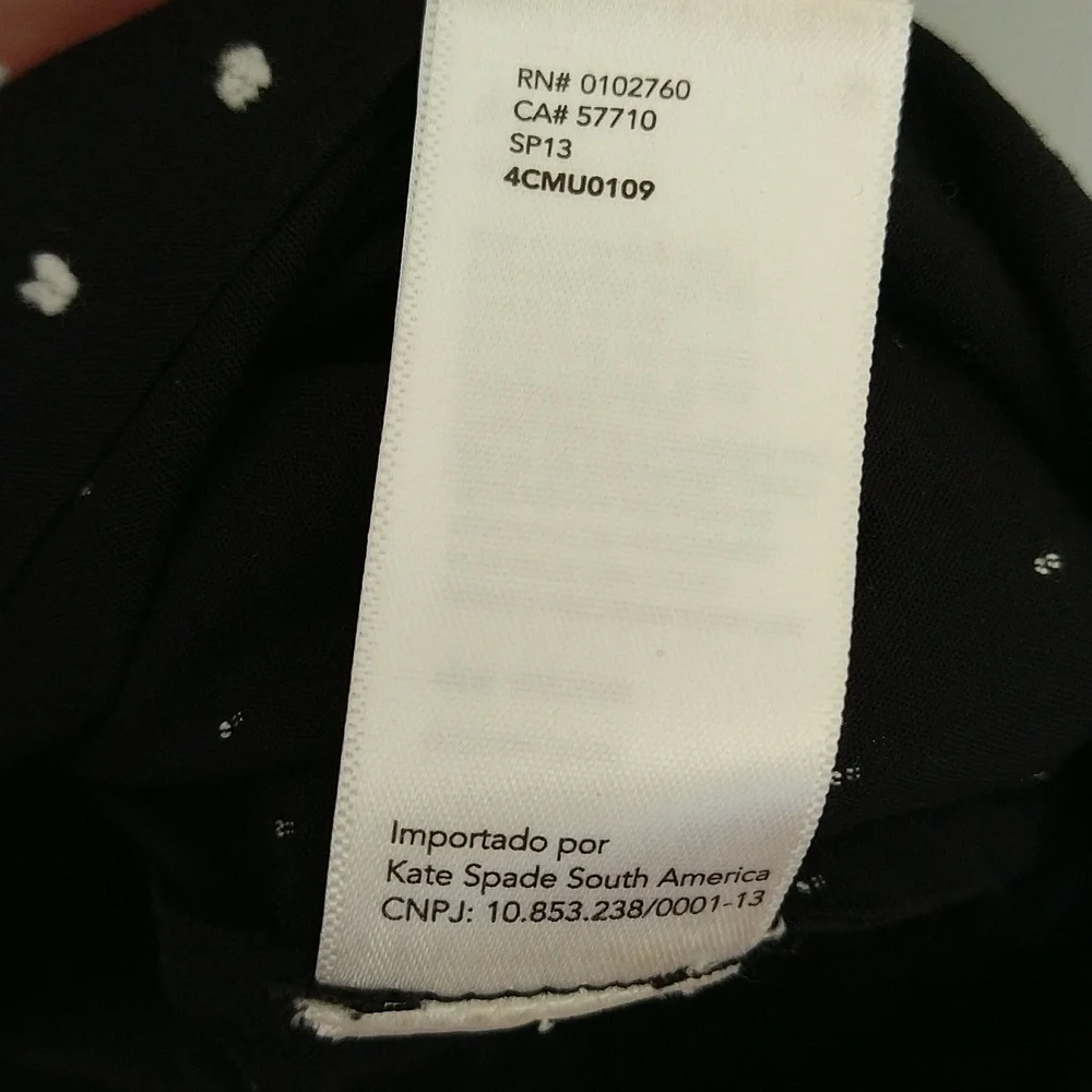 kate spade Black Polka Dot Blouse
